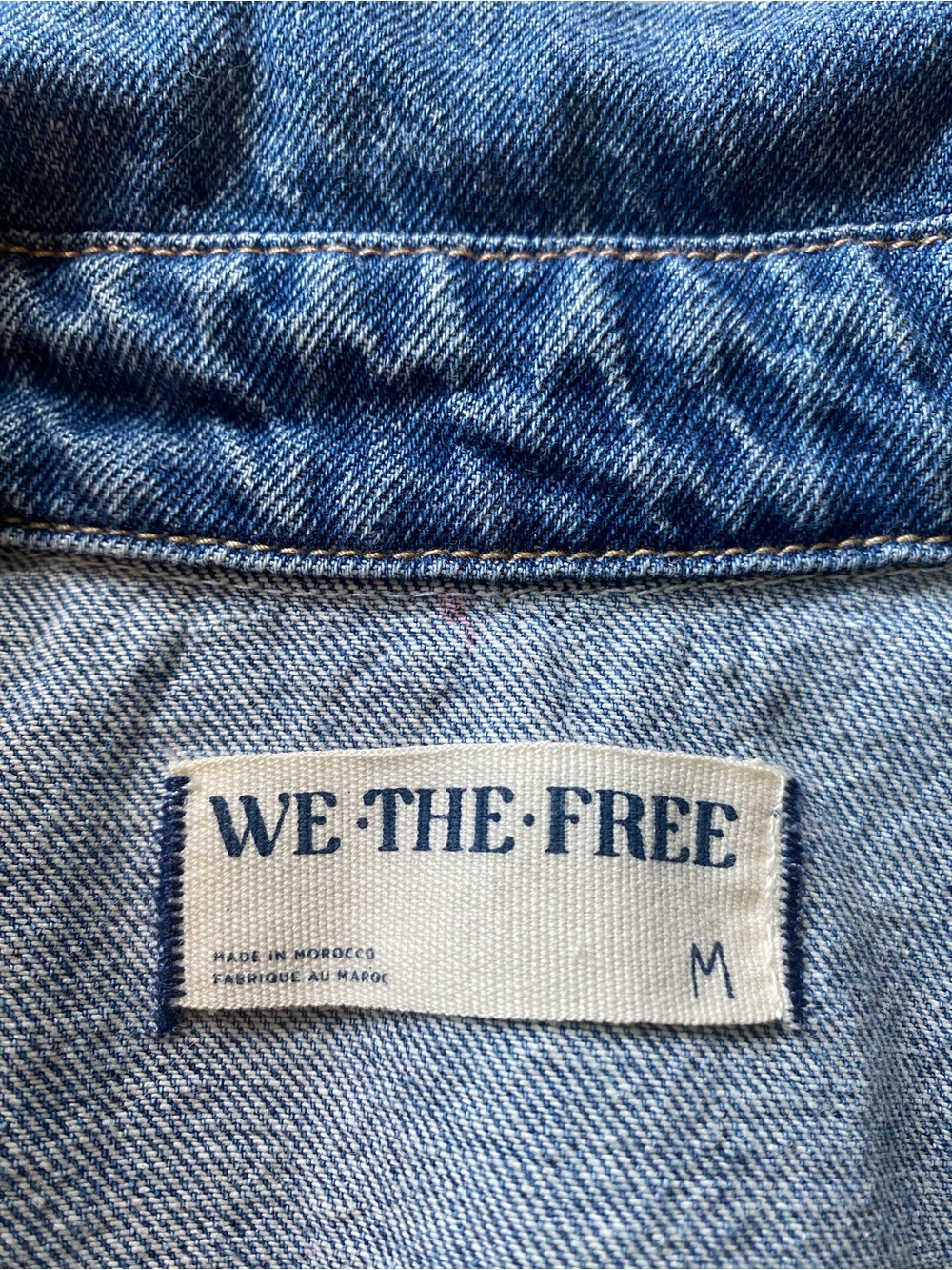 Free People denim button up romper, medium - Picture 13 of 13